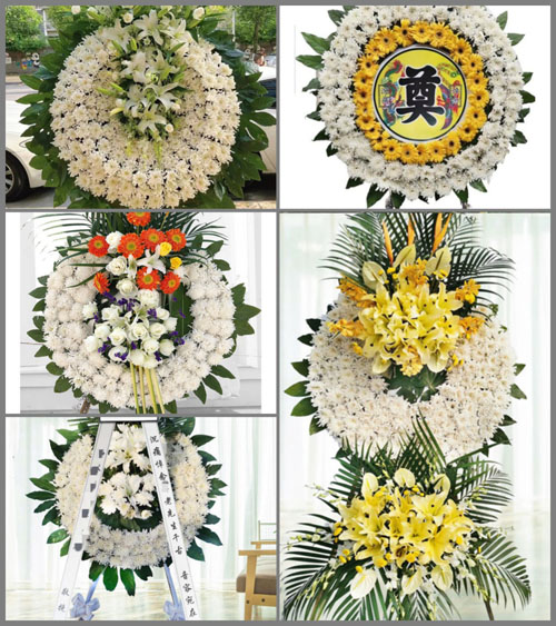 安徽阜阳市颍东区插花镇毛桥村花圈速递